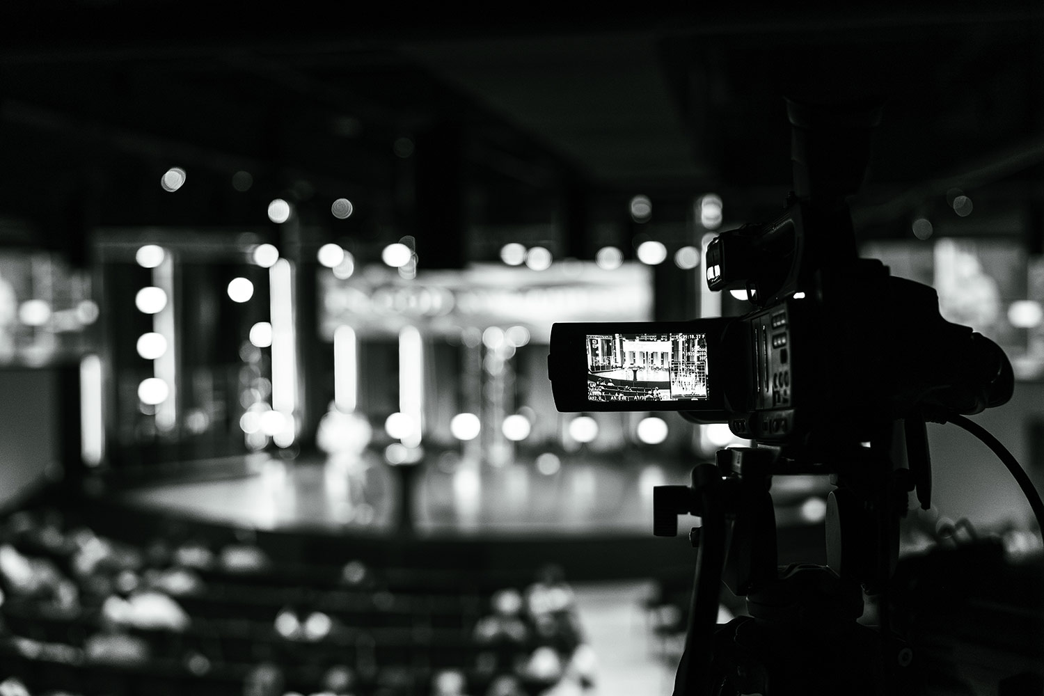 Camera overlooking the stage